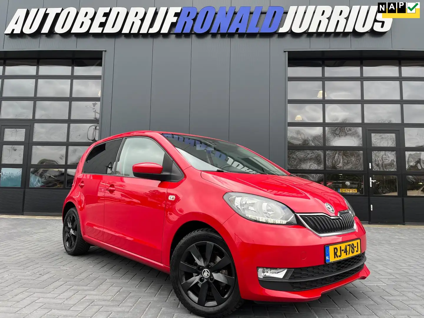 Skoda Citigo 1.0 Greentech Ambition NL.Auto/Cruise/Sport stoele Red - 1
