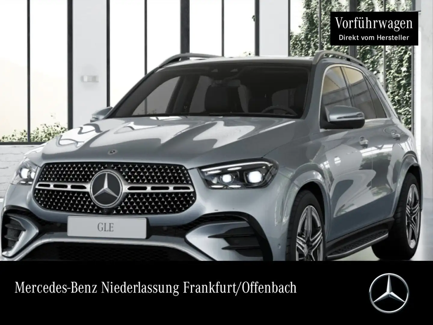 Mercedes-Benz GLE 300 d 4M AMG+PANO+360+AHK+MULTIBEAM+SPUR+TOTW Срібний - 1