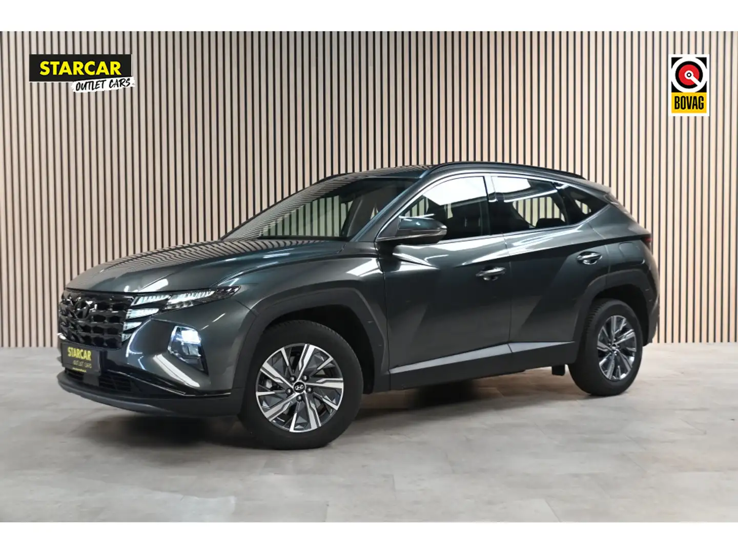Hyundai TUCSON 1.6 T-GDI Select HEV 2WD 180 PK ACC|Navigatie|Stoe Grijs - 1