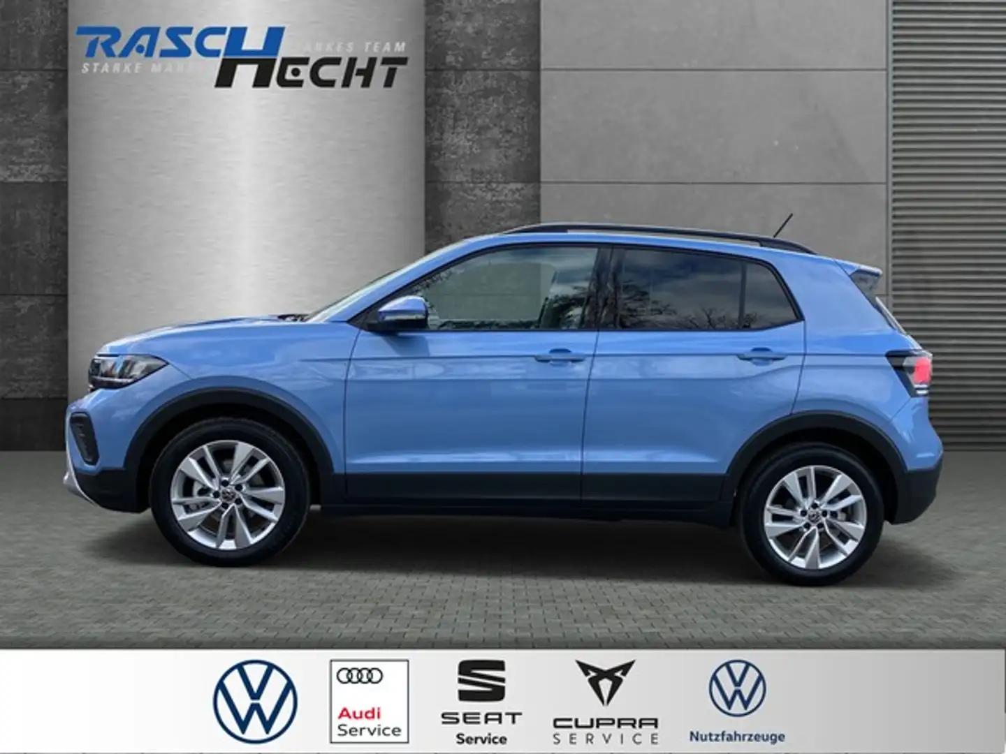 Volkswagen T-Cross Life 1.0 TSI*LED*SHZ*ACC* Azul - 2