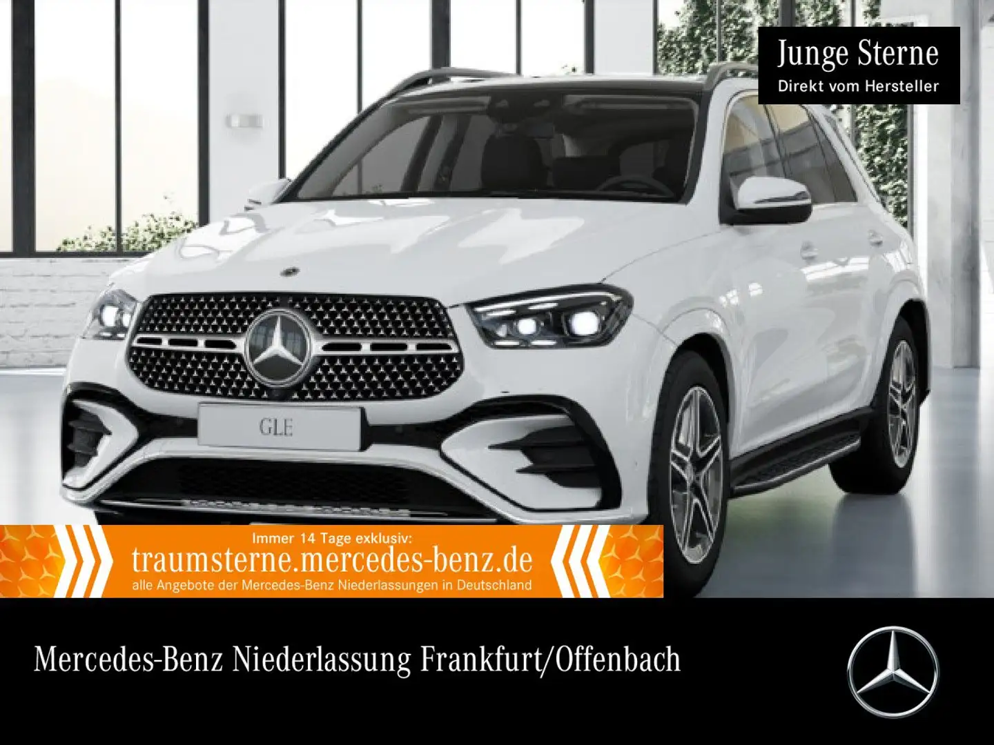 Mercedes-Benz GLE 350 de 4M AMG+PANO+360+AHK+MULTIBEAM+20"+SPUR Blanc - 1