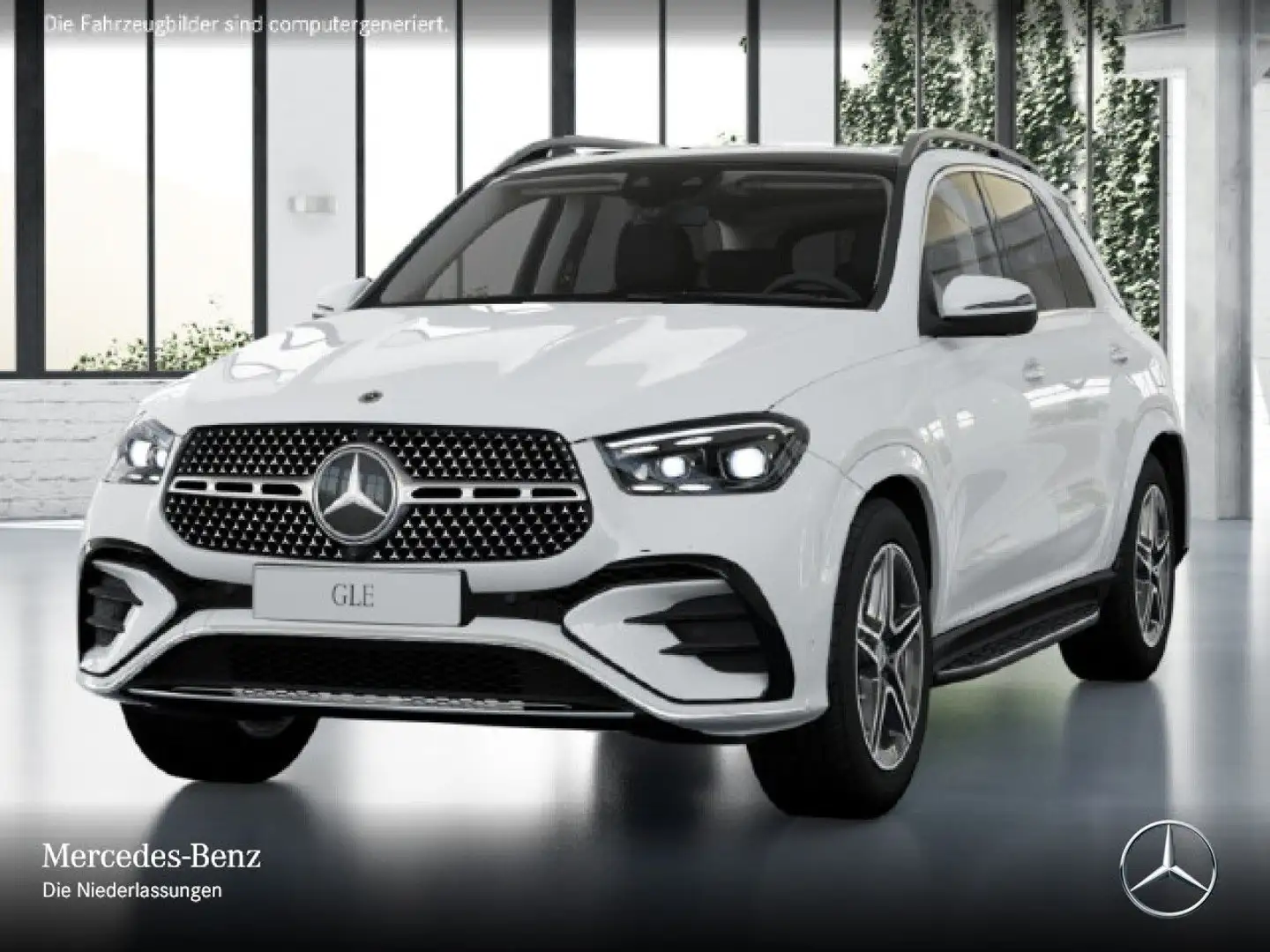 Mercedes-Benz GLE 350 de 4M AMG+PANO+360+AHK+MULTIBEAM+20"+SPUR Blanc - 2