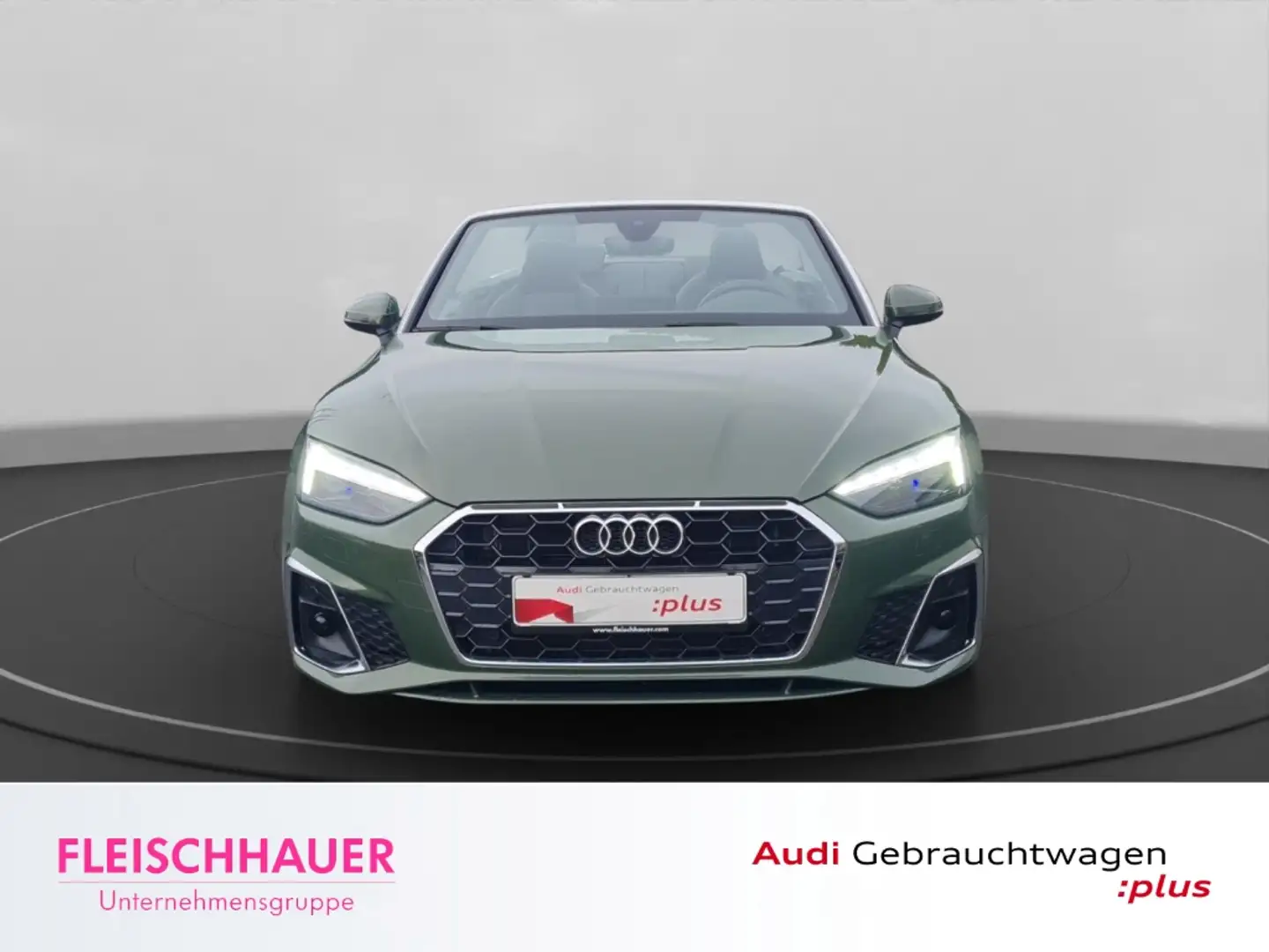 Audi A5 40 TDI S line Cabrio Navi+Matrix+ACC+CarPlay+APS P Grün - 2