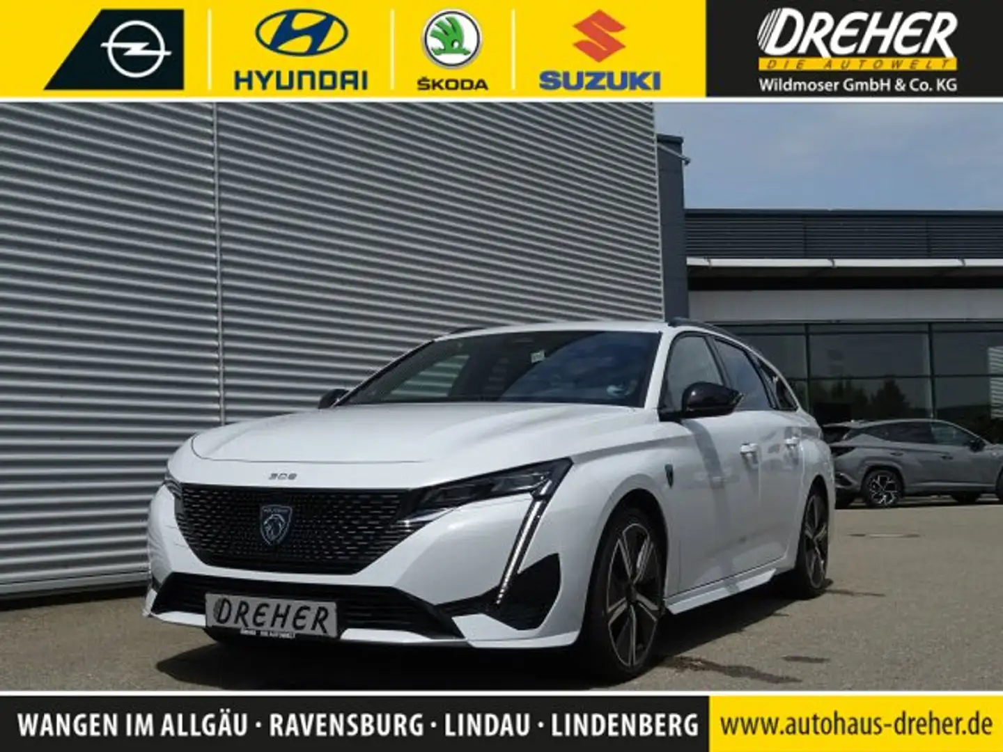 Peugeot 308 308 1.2 PureTech 130 SW GT Navi/Autom./Sitzhzg. BC Weiß - 1