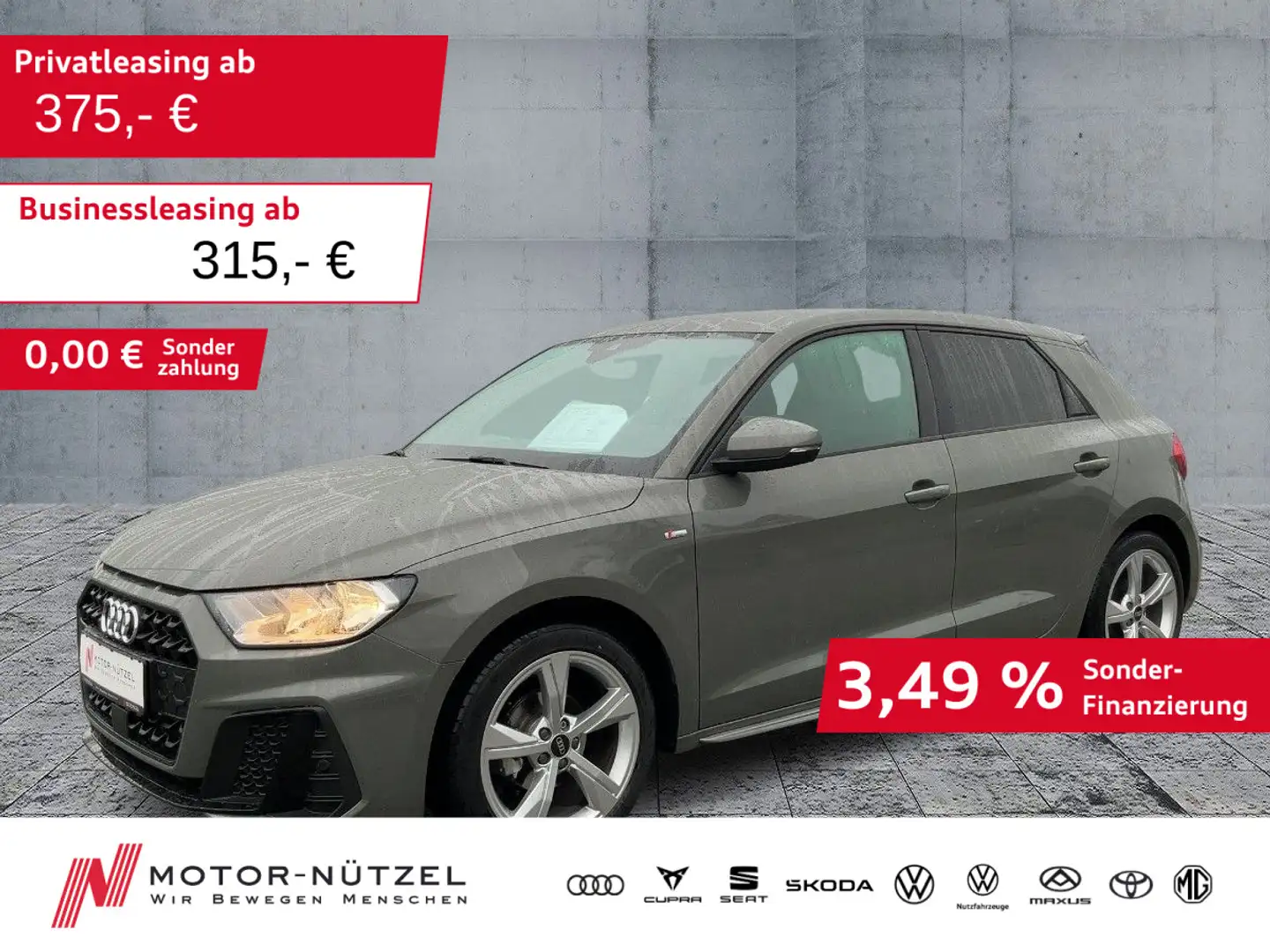 Audi A1 25 TFSI S-LINE NAVI+PDC+ACC+SHZ+17" Grau - 1