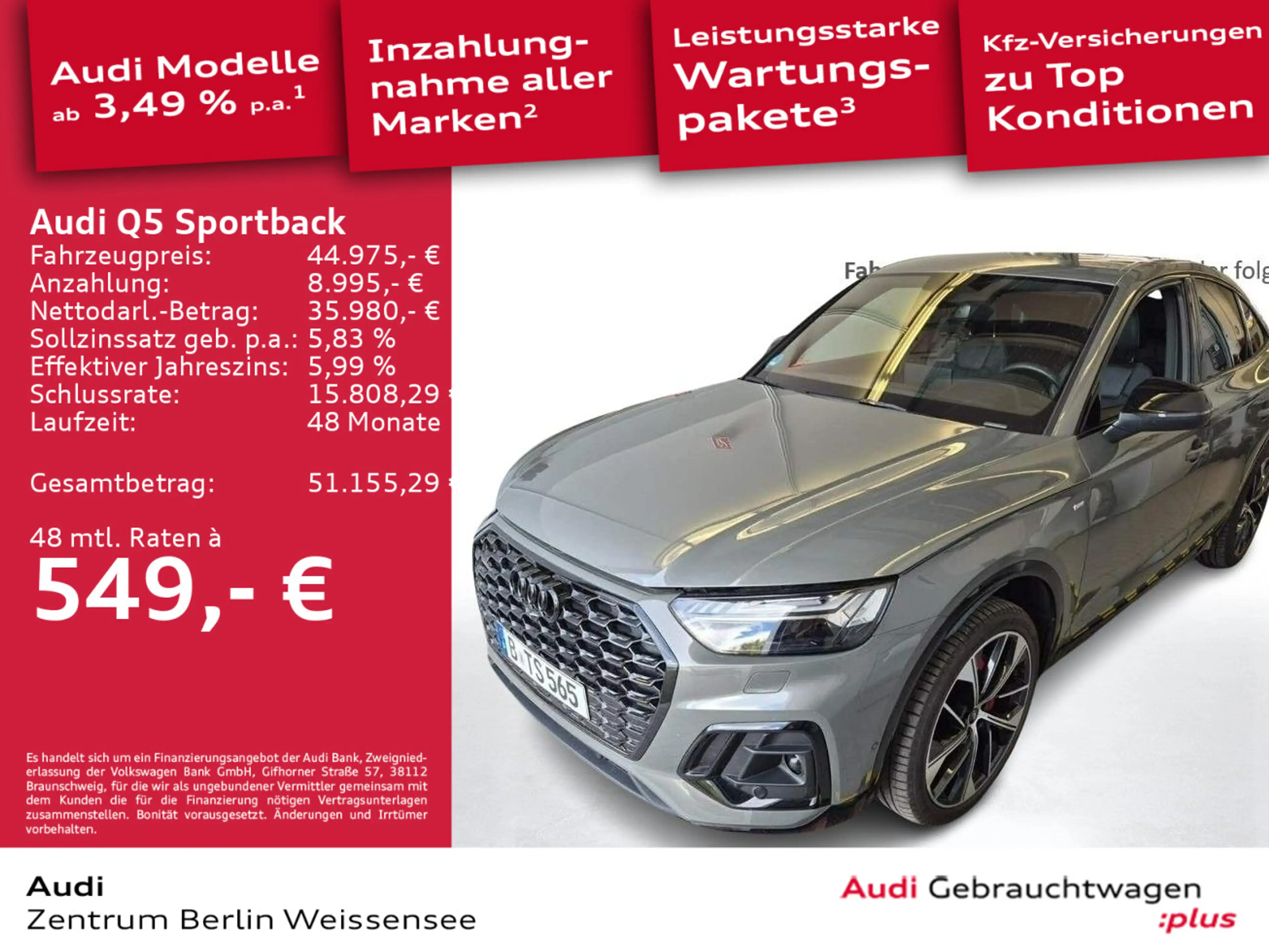 Audi Q5 45 TFSI QUA*S-LINE*RFK*MATRIX*AHK** — photo 2
