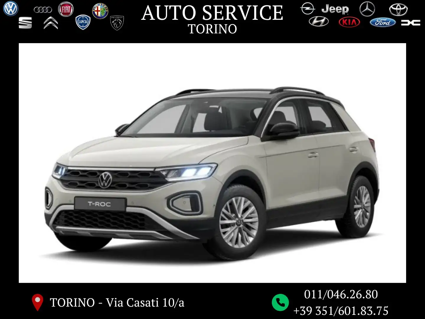 Volkswagen T-Roc T-Roc Life 1.0 TSI 81kW 110 cv UFFICALE White - 1
