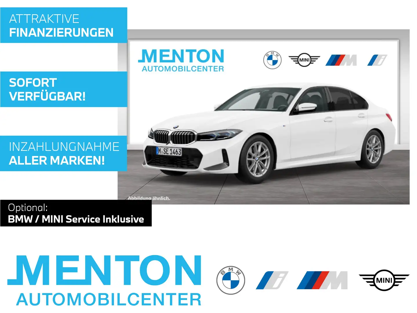 BMW 330 i xDrive M Sportpaket/HiFi/DAB/LED/RFK/Shz Weiß - 1