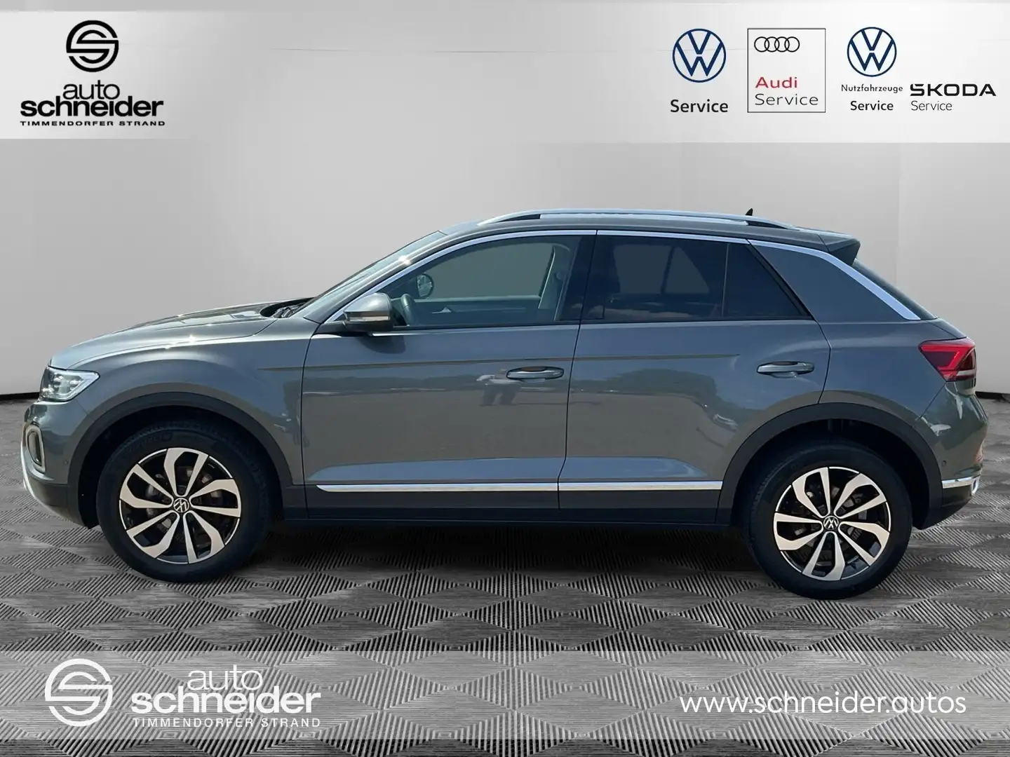 Volkswagen T-Roc T-Roc 1.5 TSI DSG Style LED-Plus ACC APP RFK Klima Grau - 2