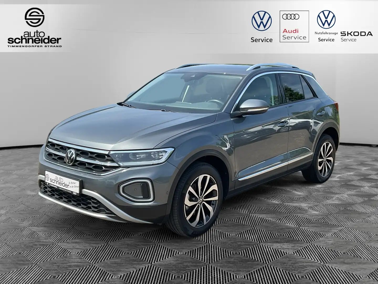 Volkswagen T-Roc 1.5 TSI DSG Style LED-Plus ACC APP RFK Grijs - 1