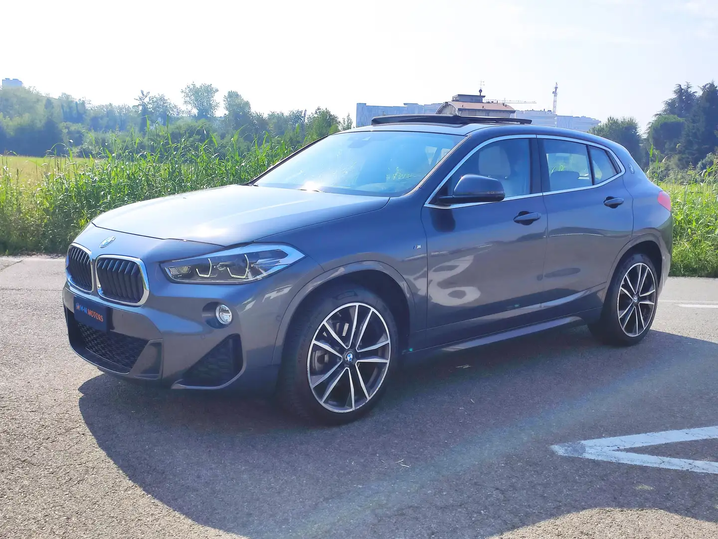 BMW X2 X2 xdrive 18i Msport X 140 cv auto *TETTO*! Grigio - 1