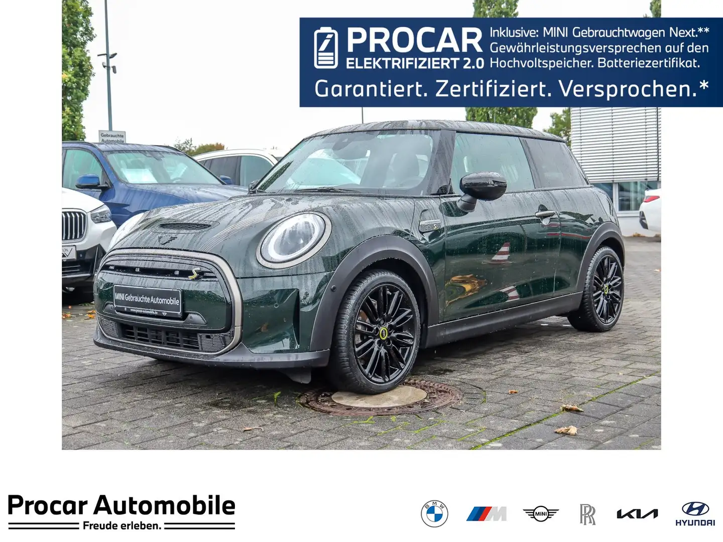 MINI Cooper SE 3-Türer HUD PANO RFK NAVI LED PDC V+H Grün - 1