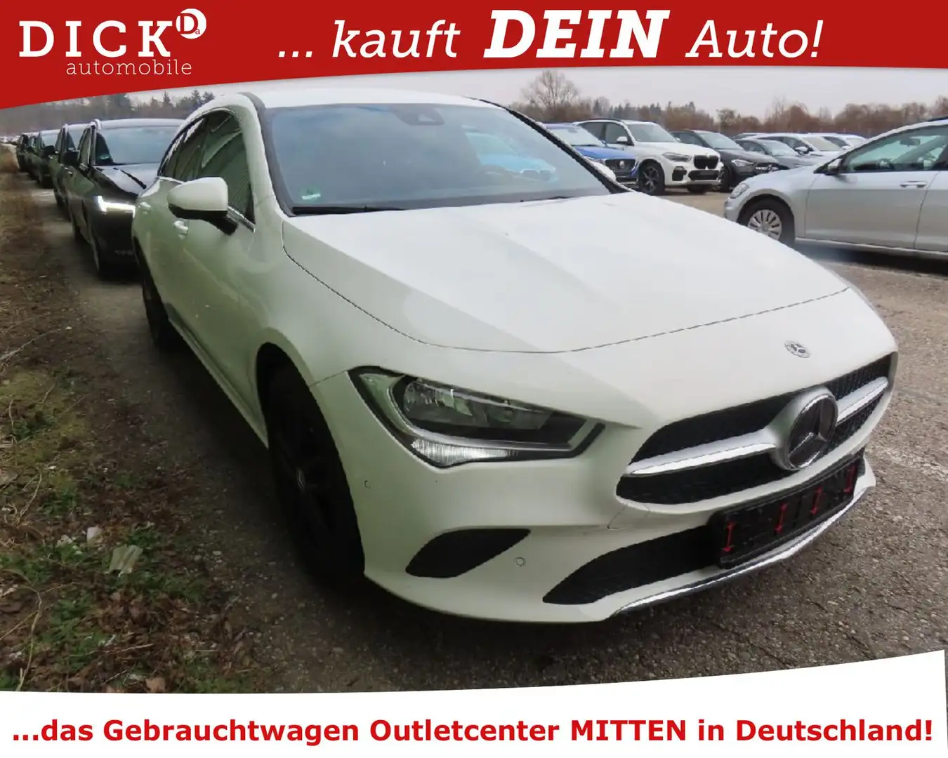 Mercedes-Benz CLA 180 d SB Aut. AHK/VIRTU/NAVI/DAB/PDC+/TEMP Weiß - 2