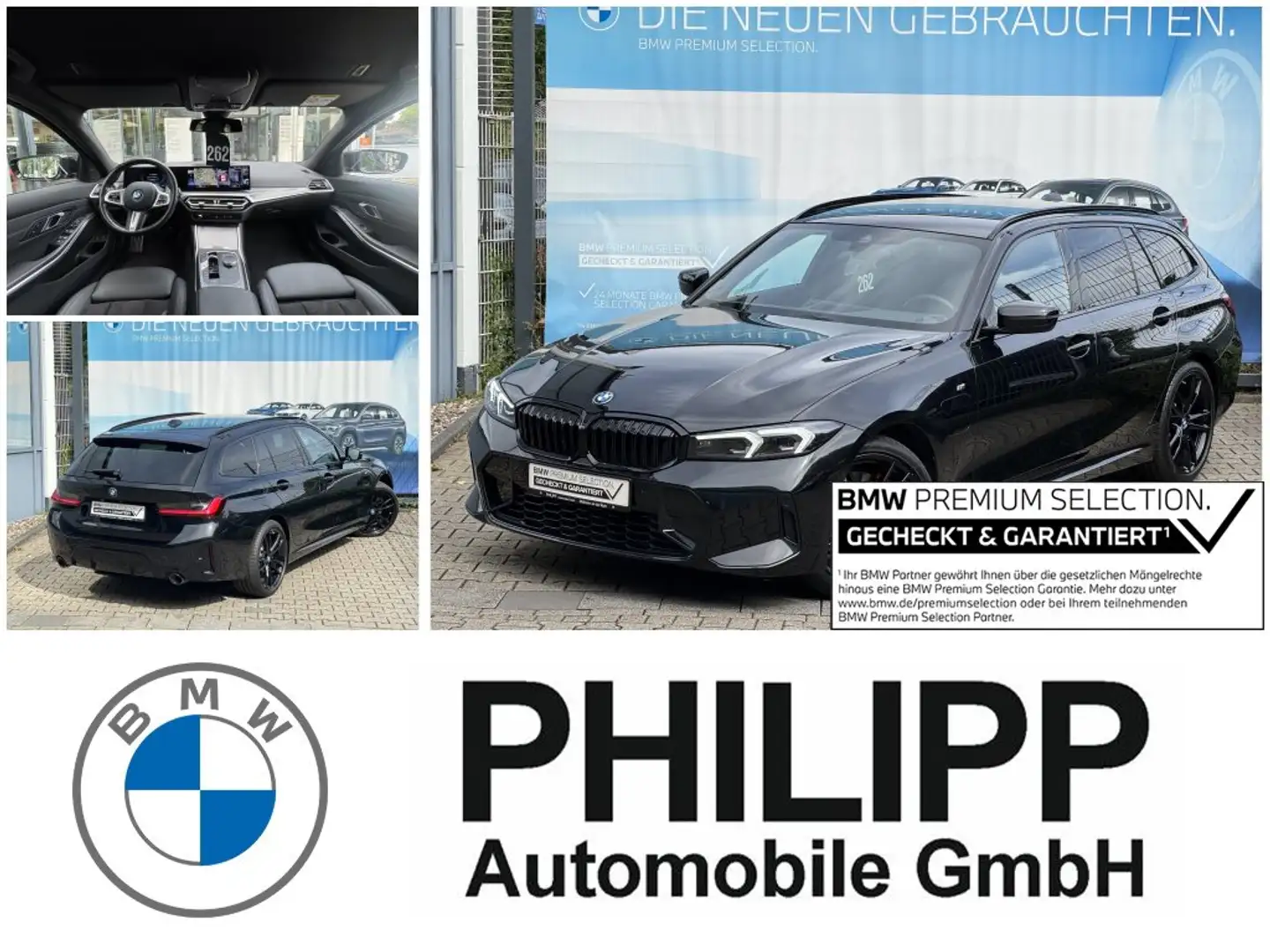 BMW 320 e Touring M Sport Pro 19" Ad-LED Widscreen Schwarz - 1