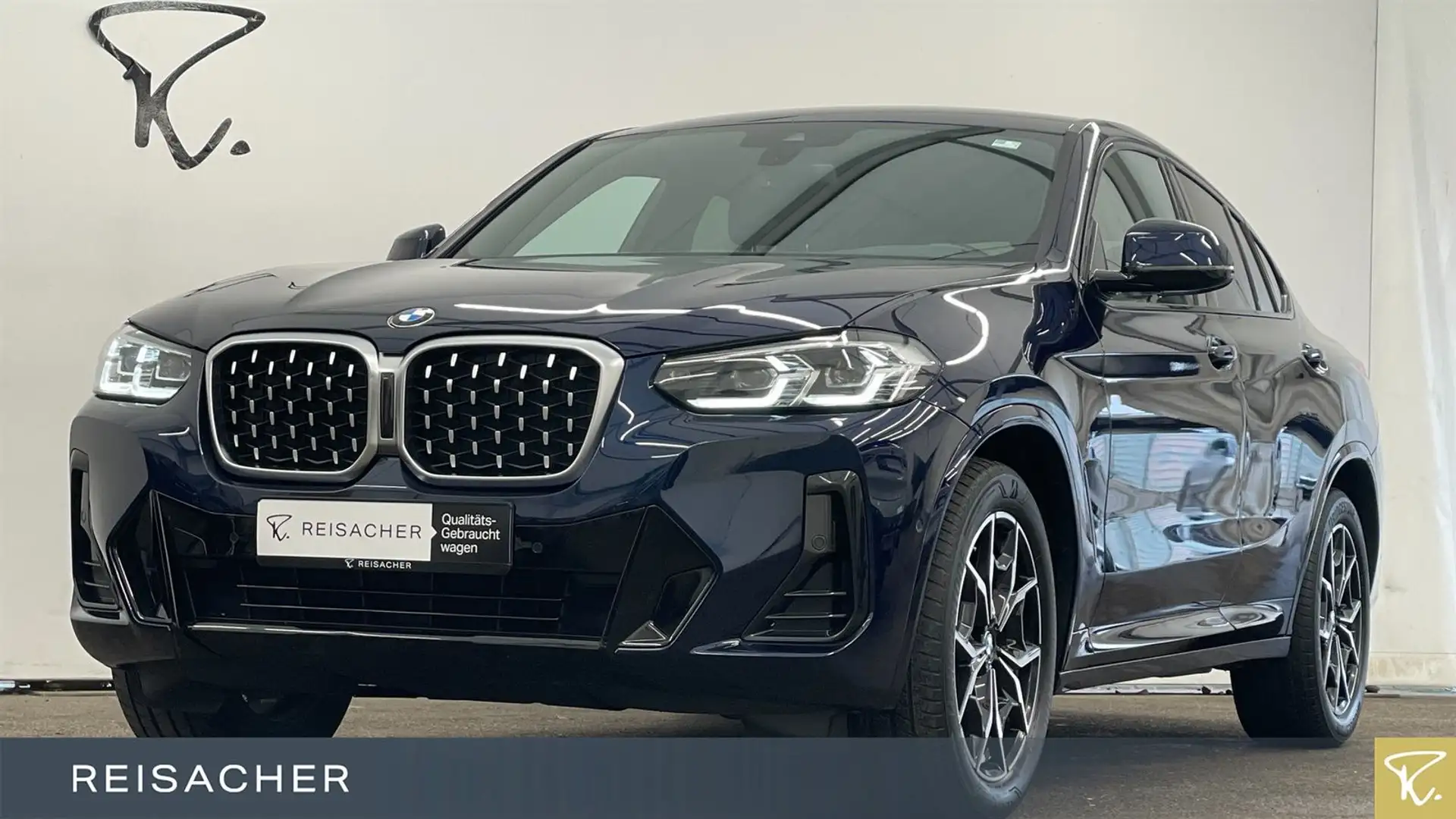 BMW X4 xDrive 20d A M-Sport,StdHzg,Leder,Autom Blau - 1