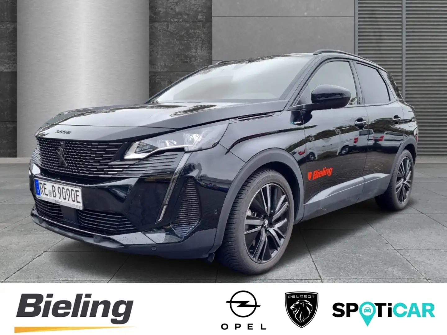 Peugeot 3008 1.6 GT Plug-In Hybrid4 EAT8 Leder 360 Kamera Zwart - 1