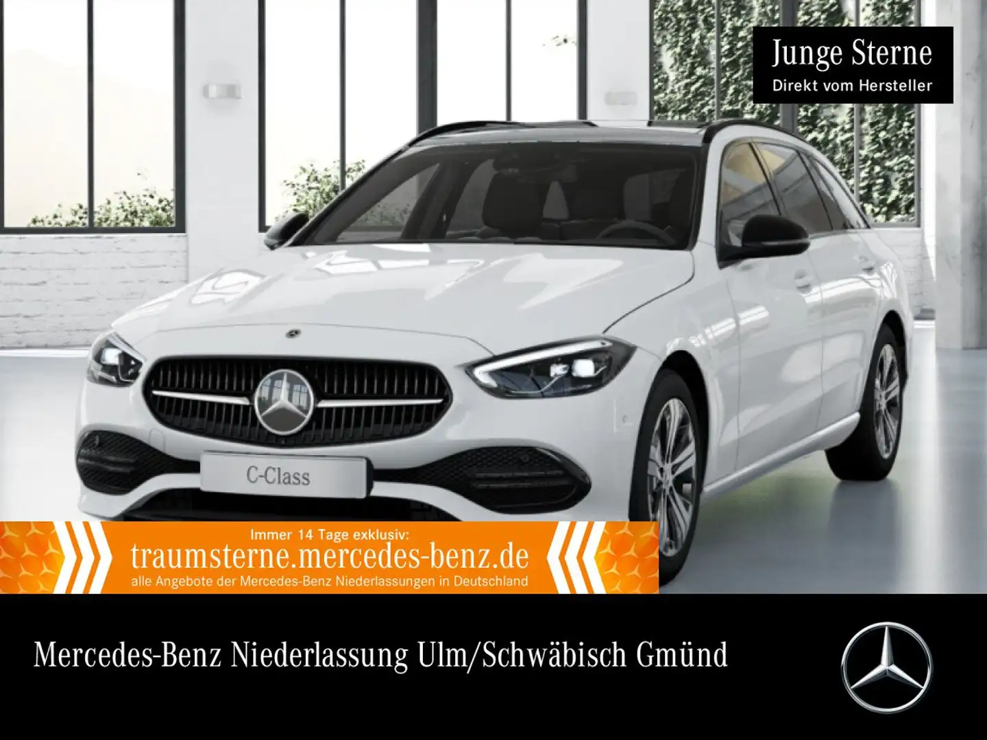 Mercedes-Benz C 220 d T 4M AVANTG+NIGHT+PANO+AHK+LED+KAMERA+9G Weiß - 1