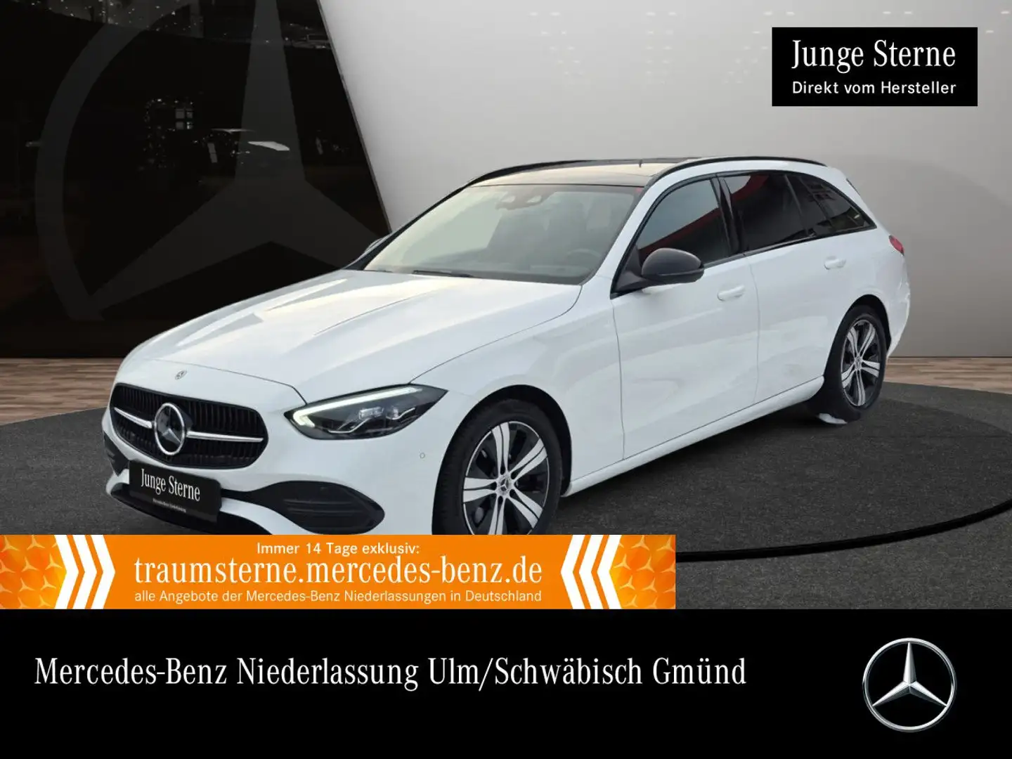 Mercedes-Benz C 220 d T 4M AVANTG+NIGHT+PANO+AHK+LED+KAMERA+9G Blanc - 1
