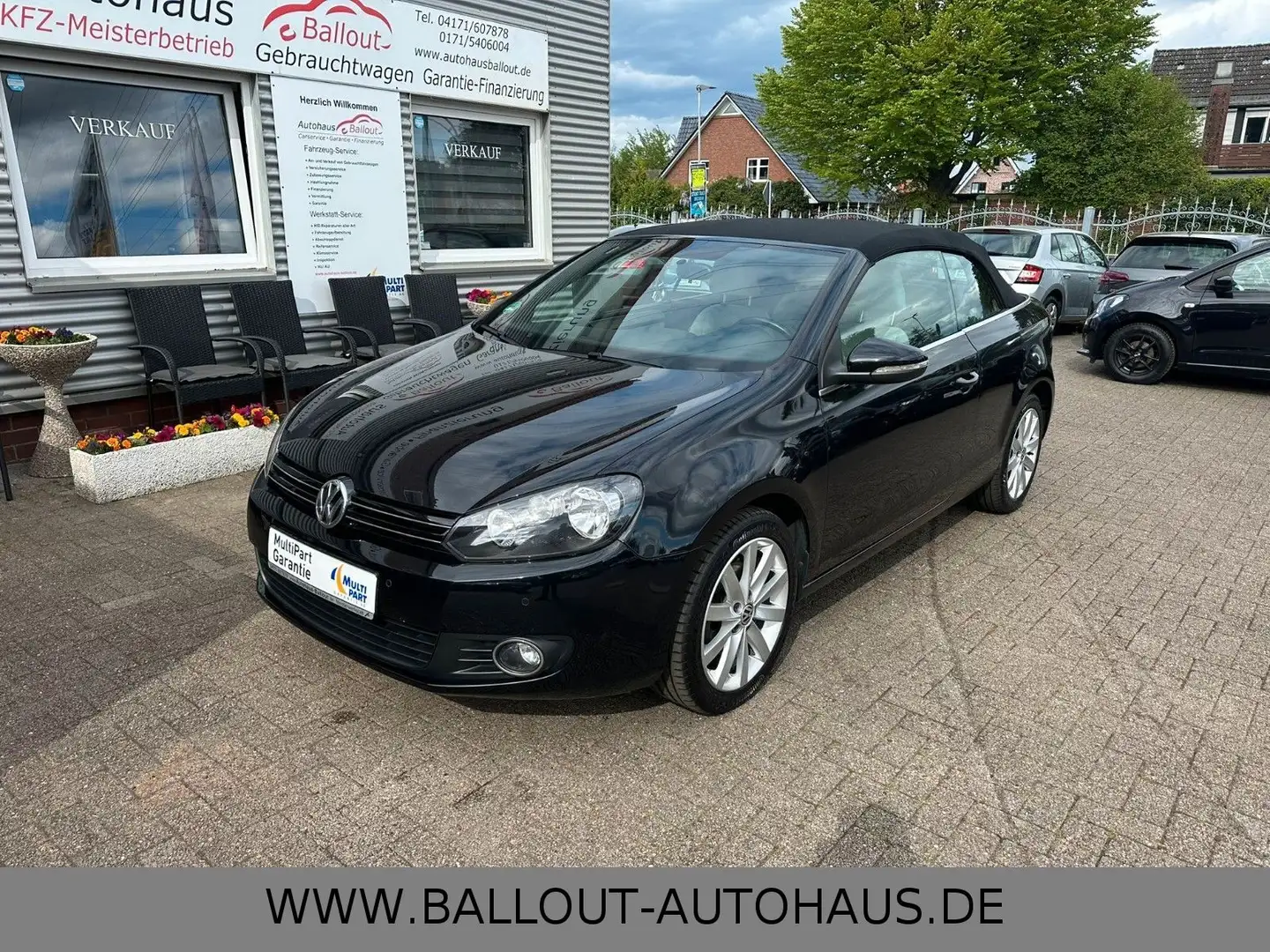 Volkswagen Golf VI Cabriolet*2.HAND*KLIMA*TEMPO*LEDER*SHZ* Schwarz - 2