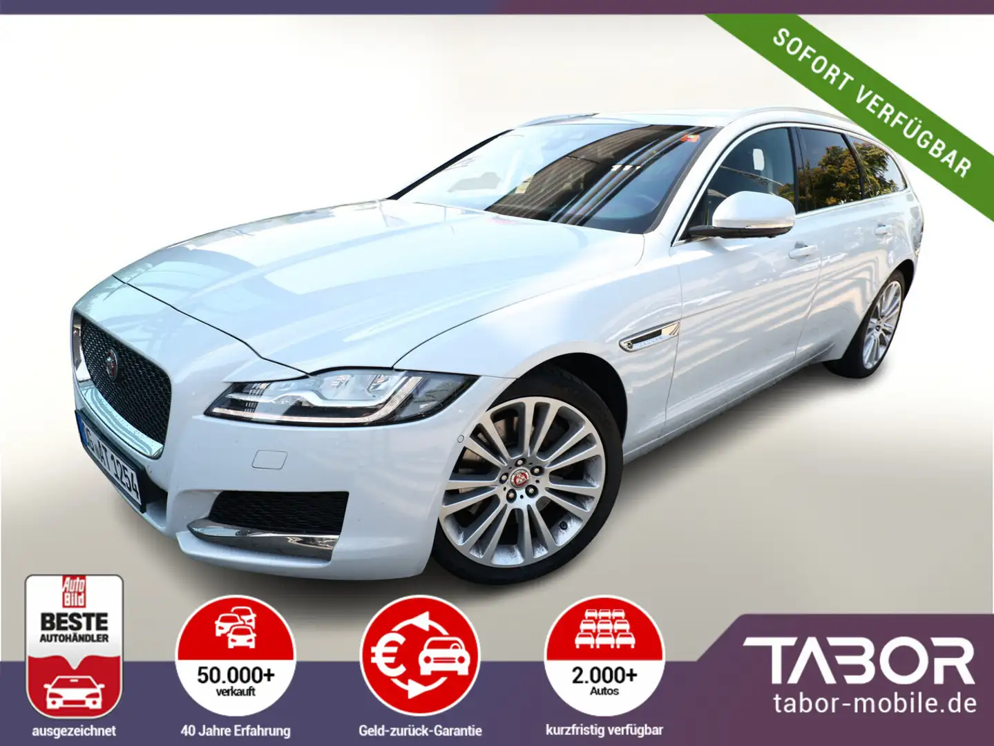 Jaguar XF Sportbrake 3.0d Aut. Portfolio Pano ParkP Nav Weiß - 1