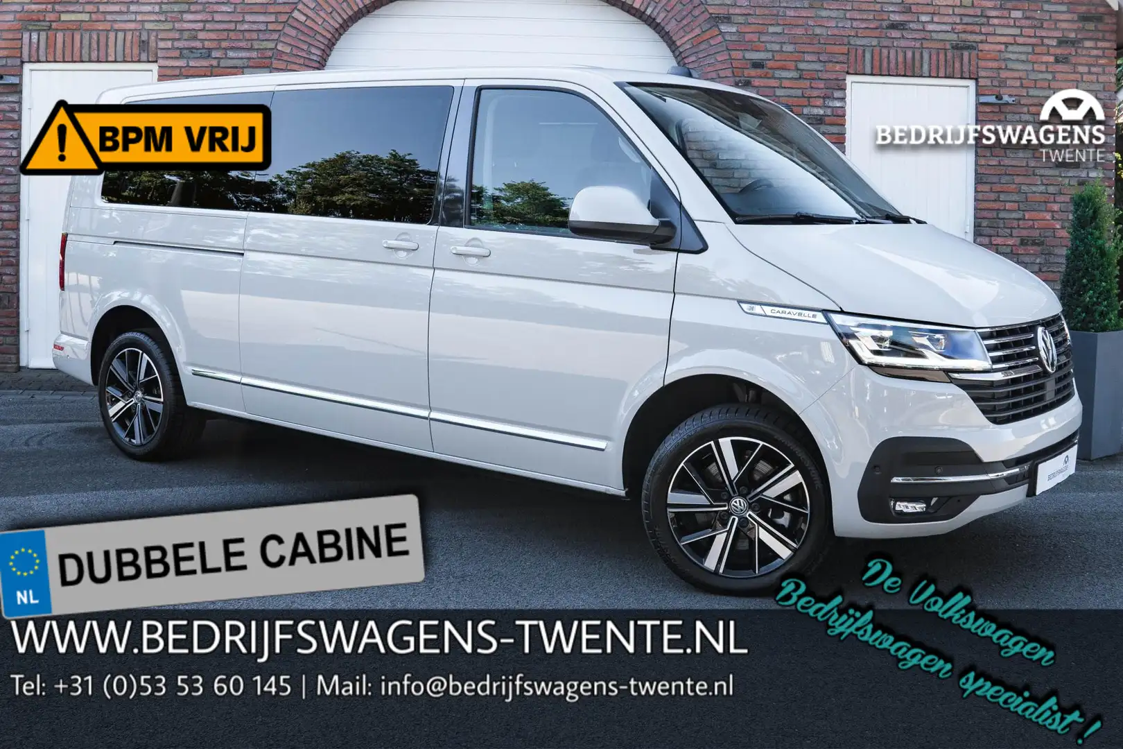 Volkswagen T6.1 Caravelle 2.0 TDI 204 PK DSG L2H1 A-KLEP FULL OPTIONS ACC | Gris - 1