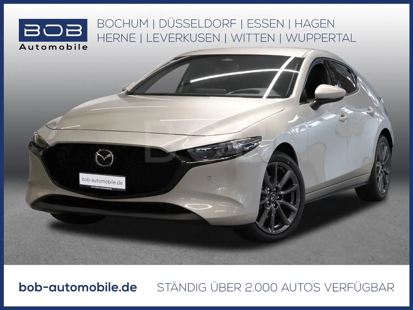 Mazda 3 G 140 Aut. Exclusive-line NAVI SHZ PDC Plateado - 1