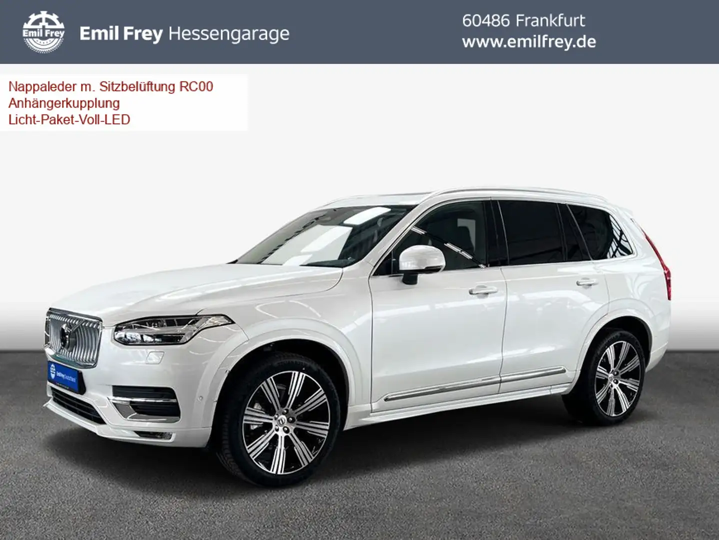 Volvo XC90 XC90 B5 AWD 7S Plus-Bright Aut Glasd 21'' 360° AHK Weiß - 1