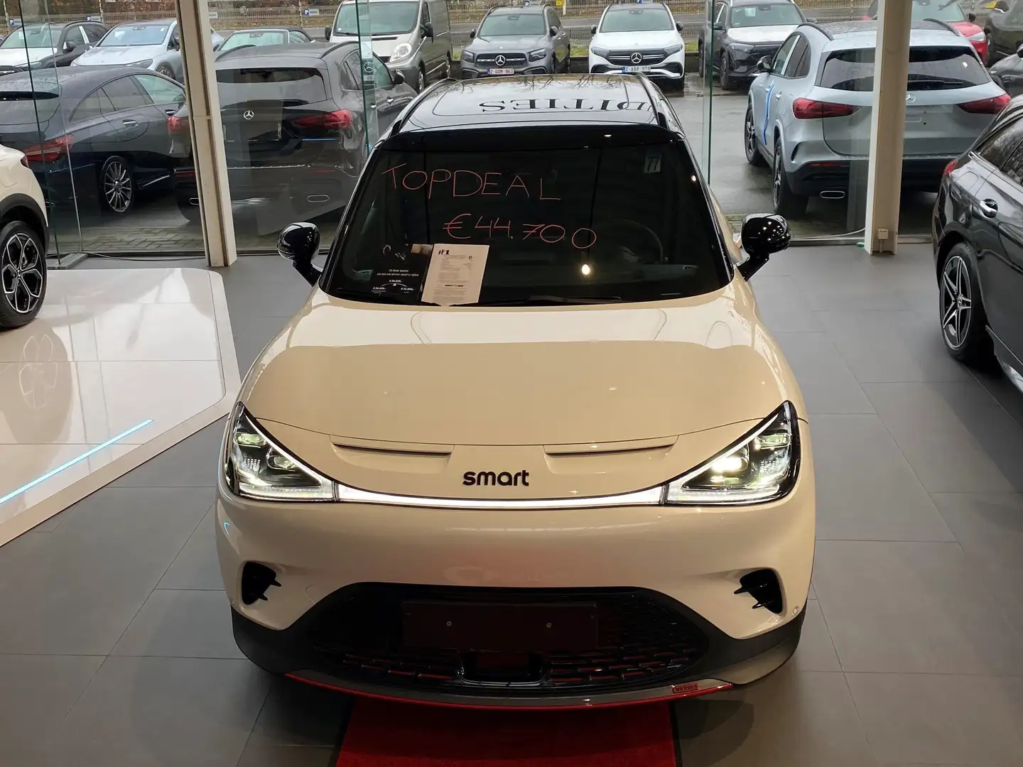 smart #1 66 kWh Brabus - 423pk 4-matic Blanc - 2