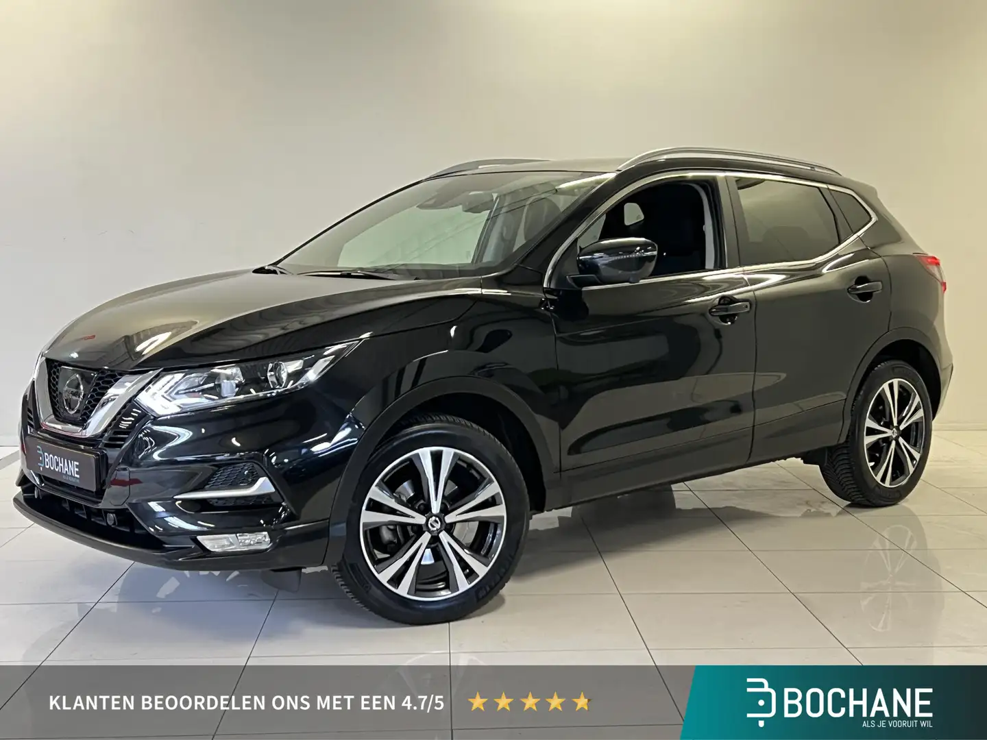 Nissan Qashqai 1.2 N-Connecta | Panoramadak | Navigatie | 360º Ca Zwart - 1