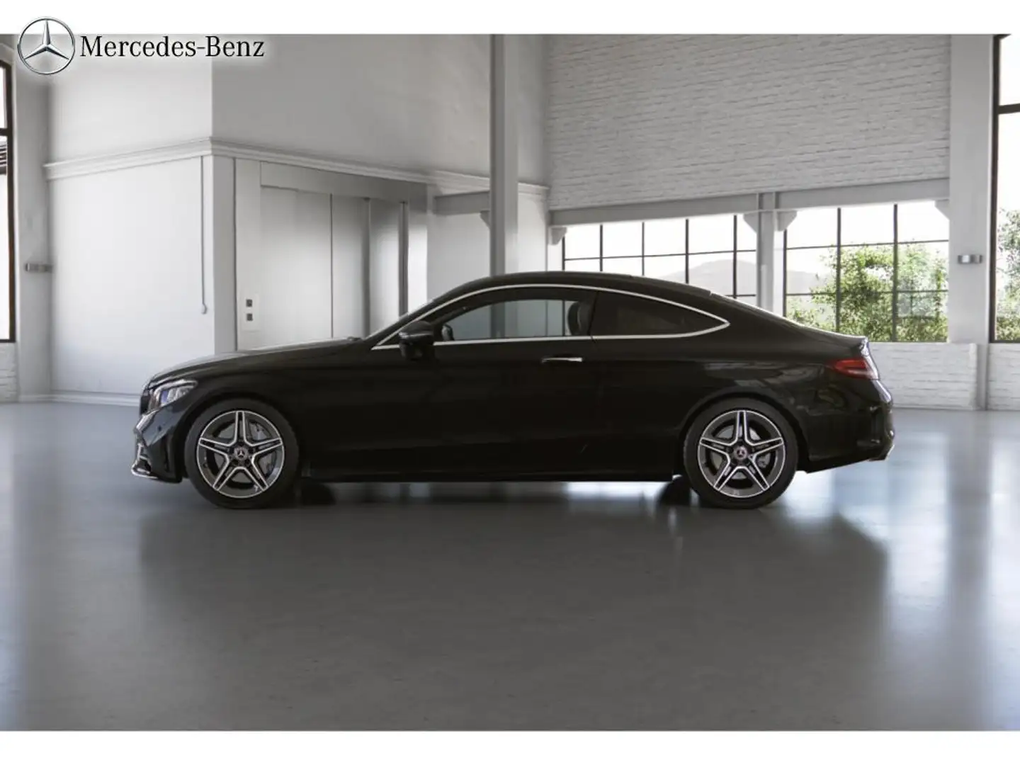 Mercedes-Benz C 300 Coupé AMG COMAND+360°+M-LED+Pano+HUD+18 Schwarz - 2