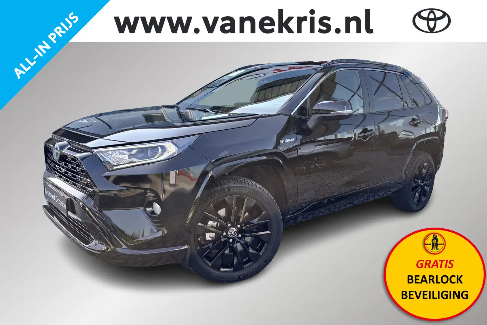 Toyota RAV 4 2.5 Hybrid AWD Black Edition JBL, Elek. Stoelbedei Zwart - 1