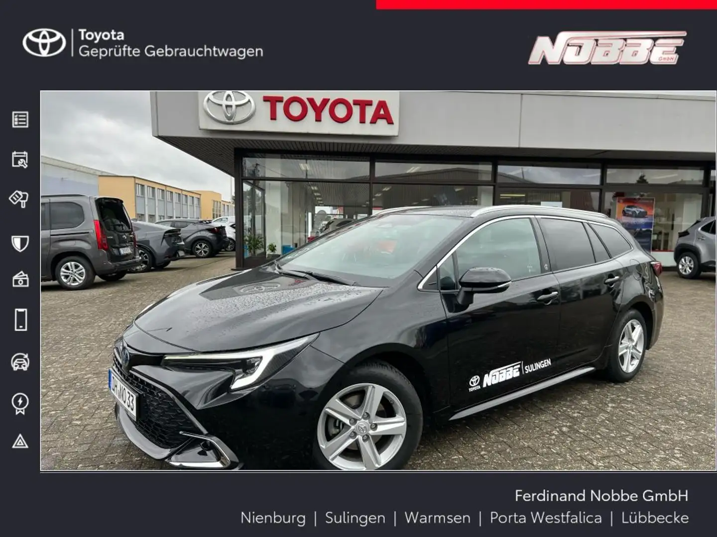 Toyota Corolla 1.8 Hybrid TS Team D *LED, Kamera, LM-Felgen* Noir - 1