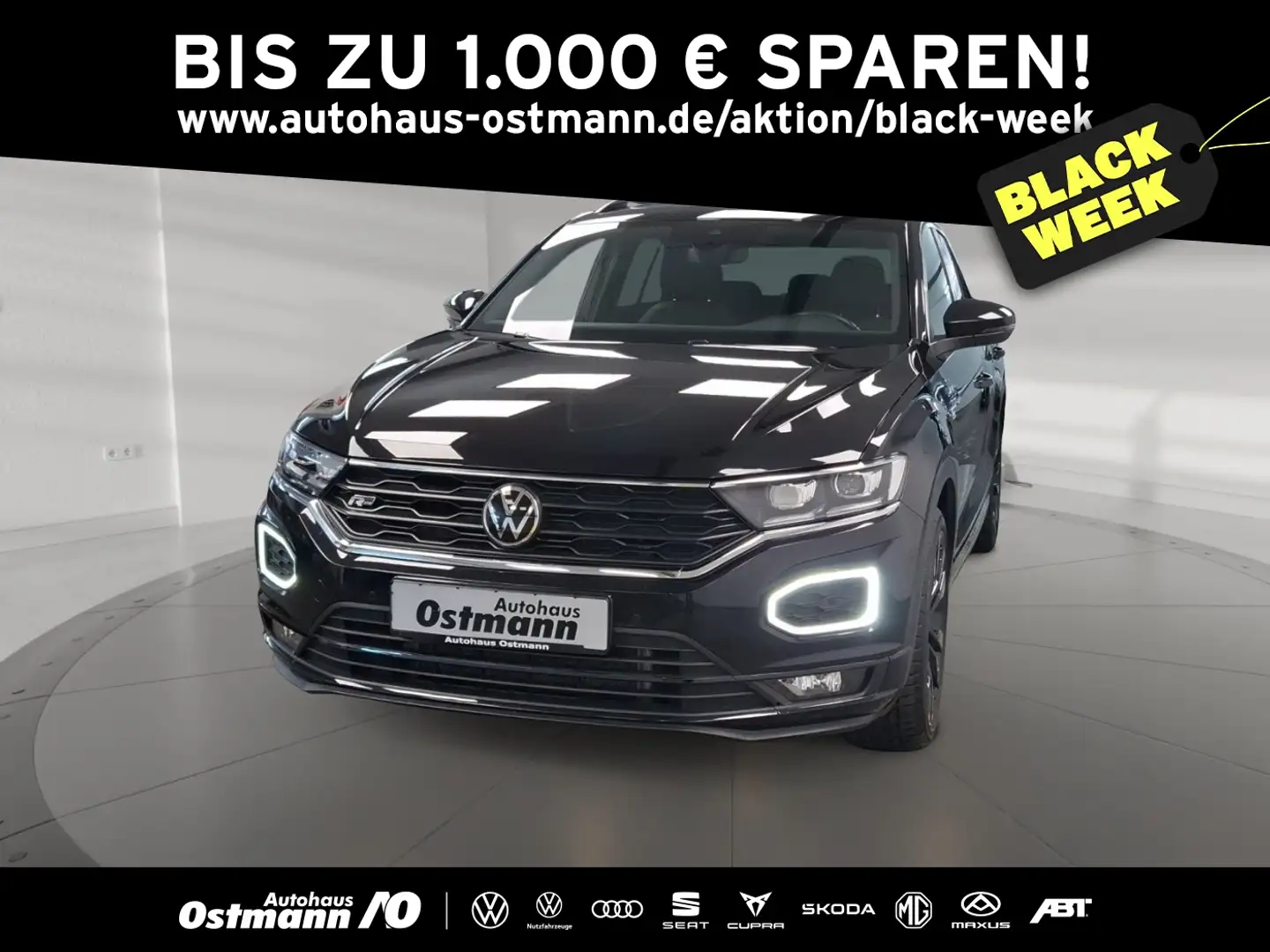 Volkswagen T-Roc 2.0 TSI 4Motion  R-Line AHK 19'' Pano RFK Schwarz - 1