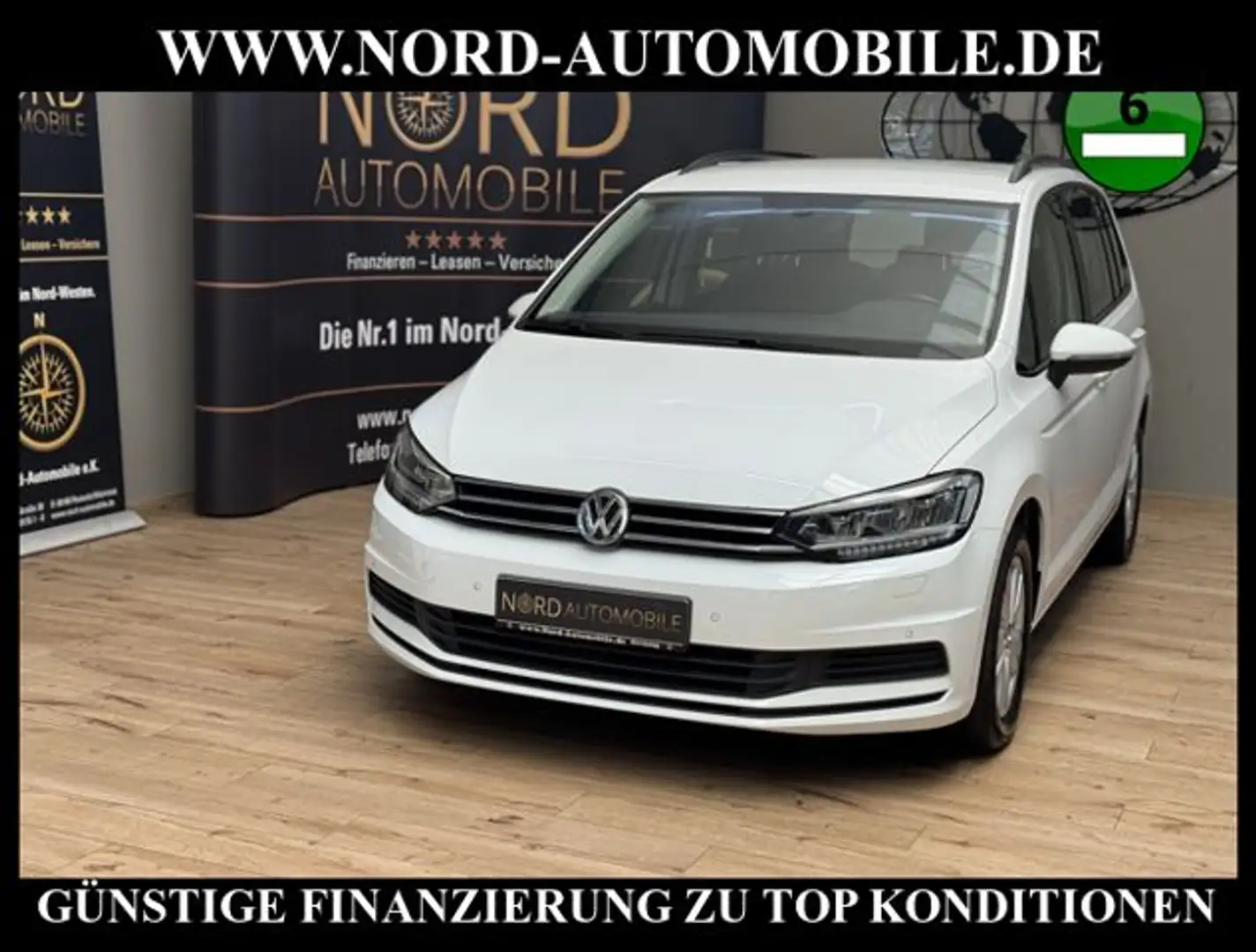 Volkswagen Touran Comfortline 2.0 TDI DSG AHK/Navi/LED/PDC Comfortli Weiß - 1