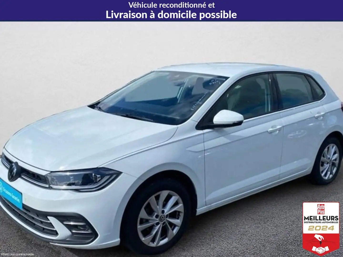 Volkswagen Polo 1.0 tsi 95 s\u0026s bvm5 style Blanc - 1
