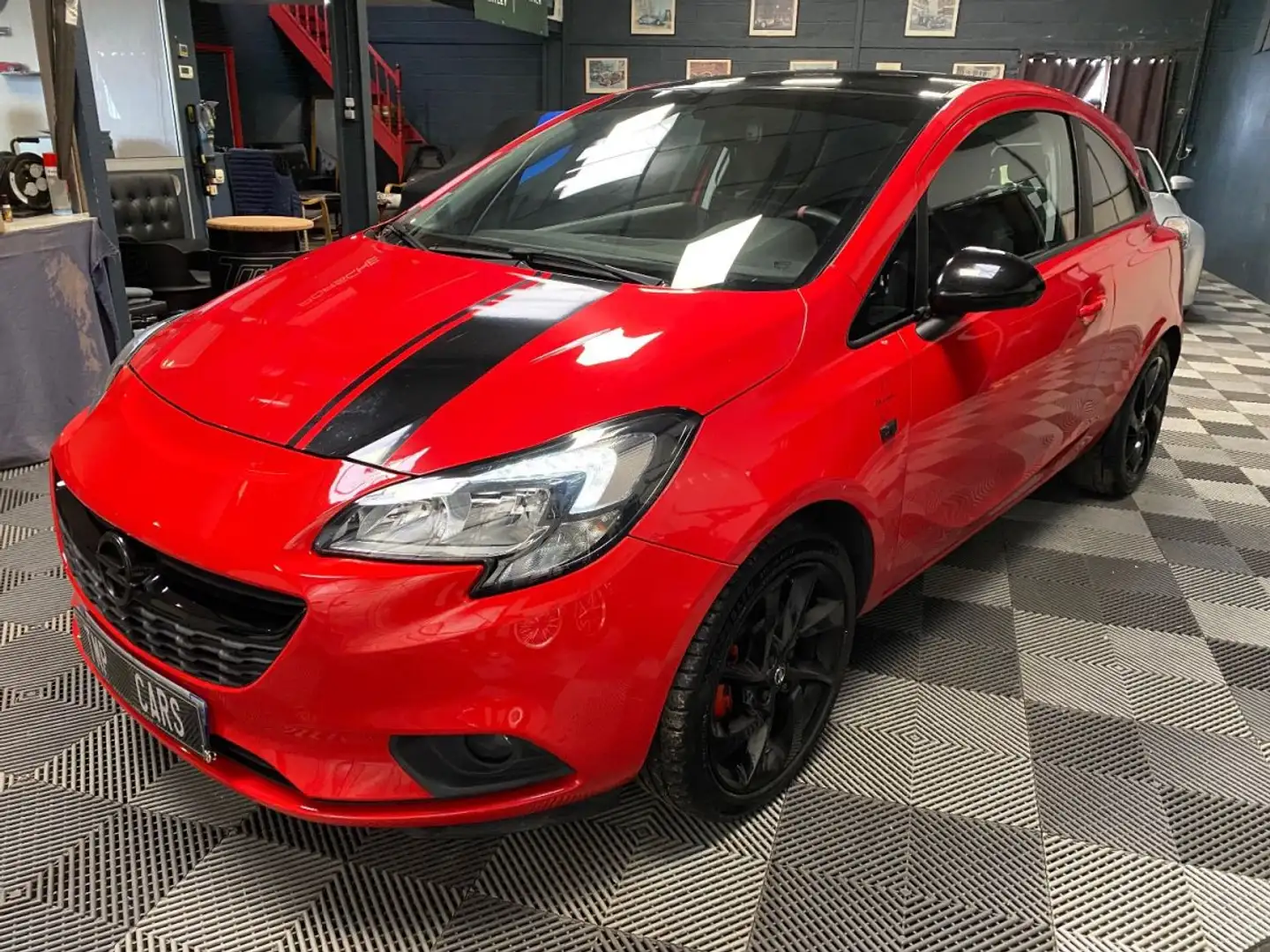 Opel Corsa 1.4 TURBO 100 BLACK EDITION Caméra CarPlay Rouge - 2