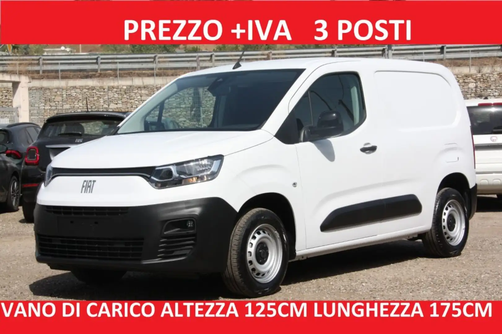 Fiat Doblo 1.5 BlueHdi 100CV PC-TN CH1 Van NUOVO Bianco - 1