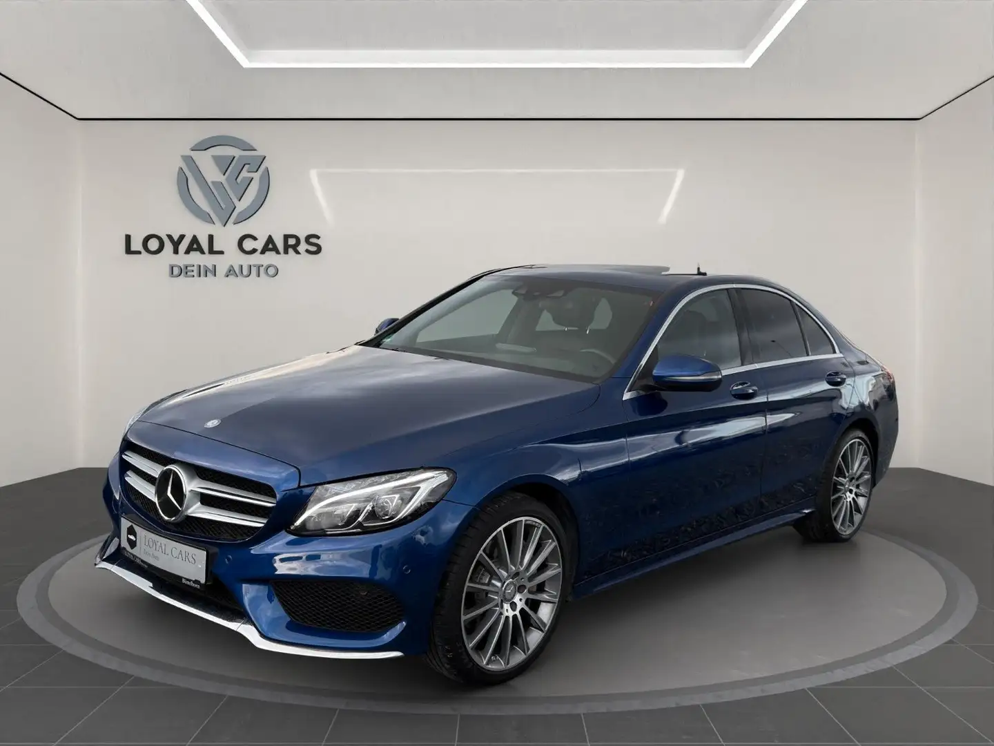Mercedes-Benz C 250 Lim*AMG*SB-DACH*HUD*Dist+*KAMERA*LED*AMBIE Blau - 1