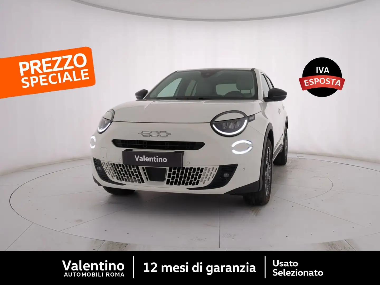Fiat 600 Hybrid MHEV La Prima Bianco - 1
