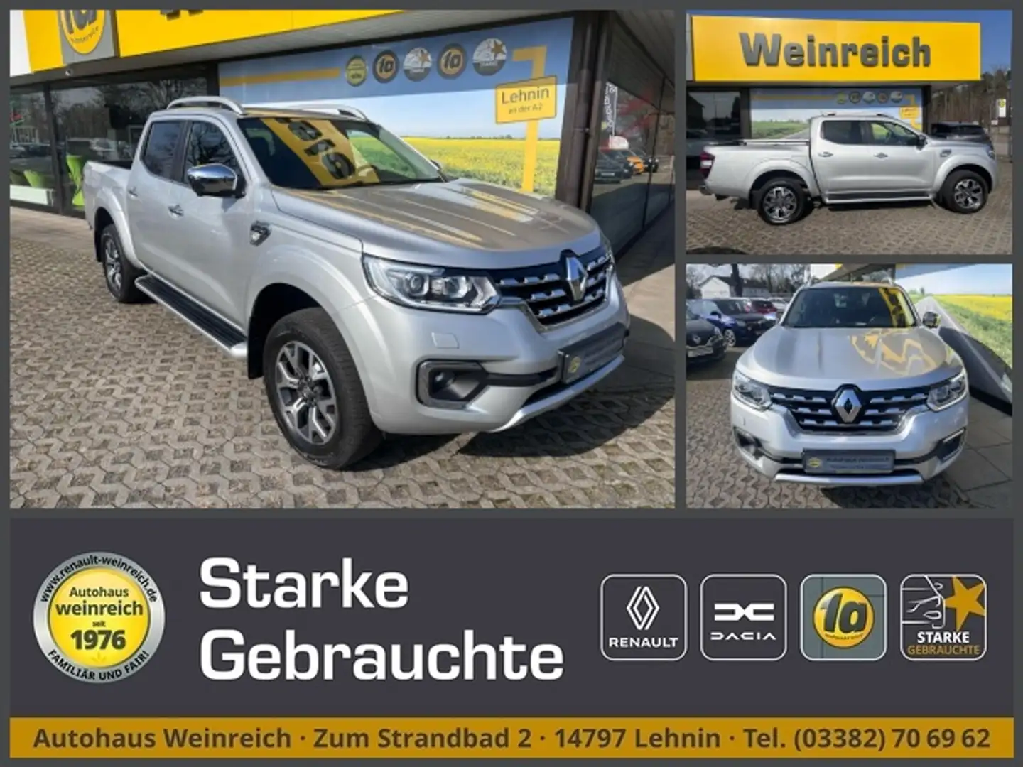 Renault Alaskan mit Allrad, Klima & Navi Klima Navi Leder Argent - 1