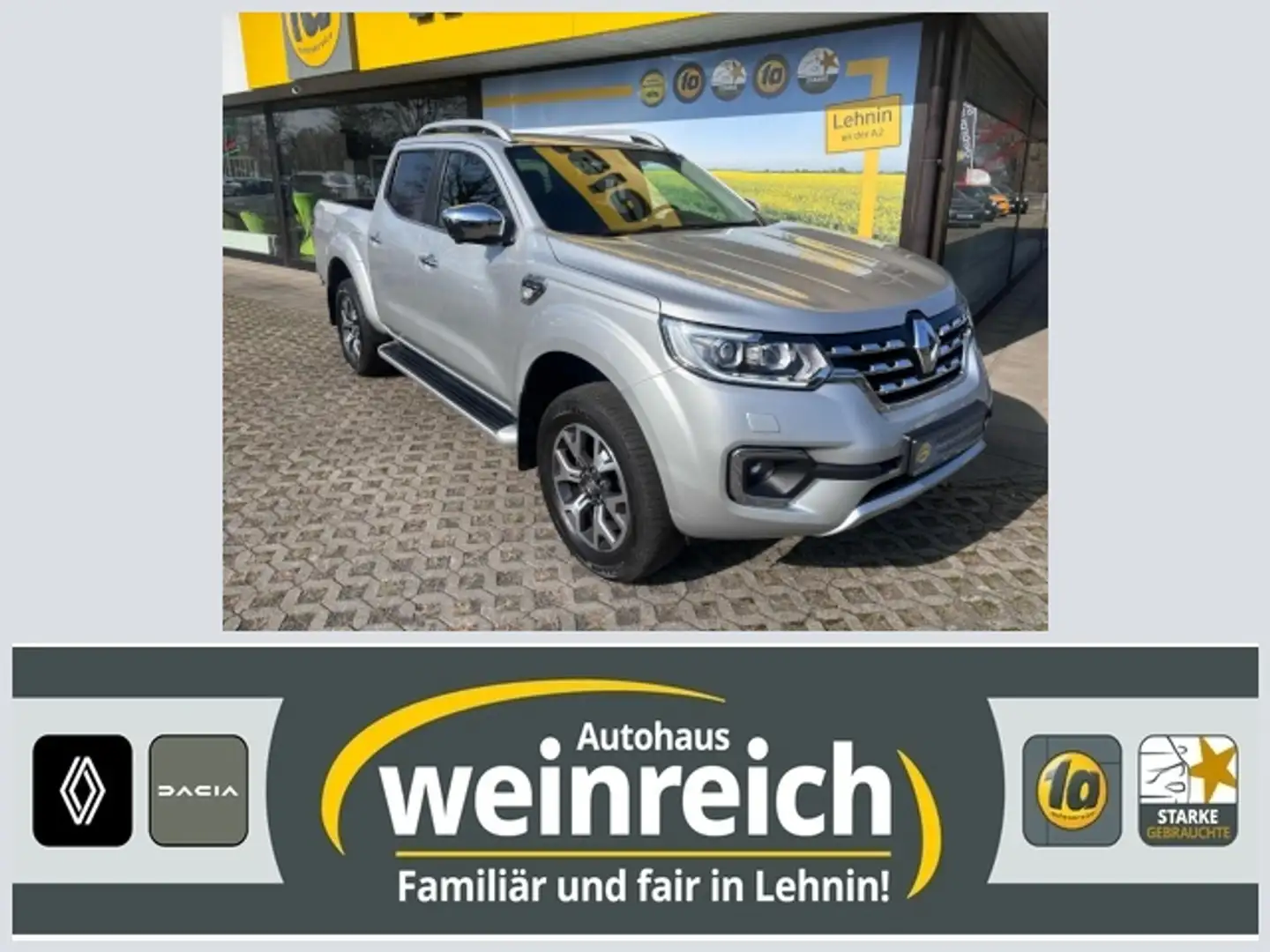 Renault Alaskan mit Allrad, Klima & Navi Klima Navi Leder Silber - 1