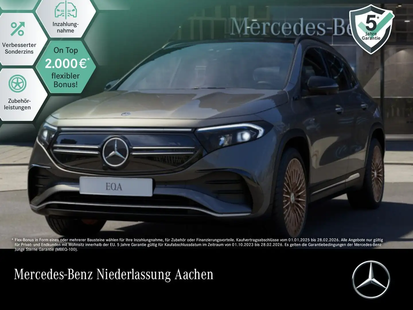 Mercedes-Benz EQA 250 20"+PLUS-PAKET+AHK+PANO+360+MEMORY+KEYLESS Grau - 1