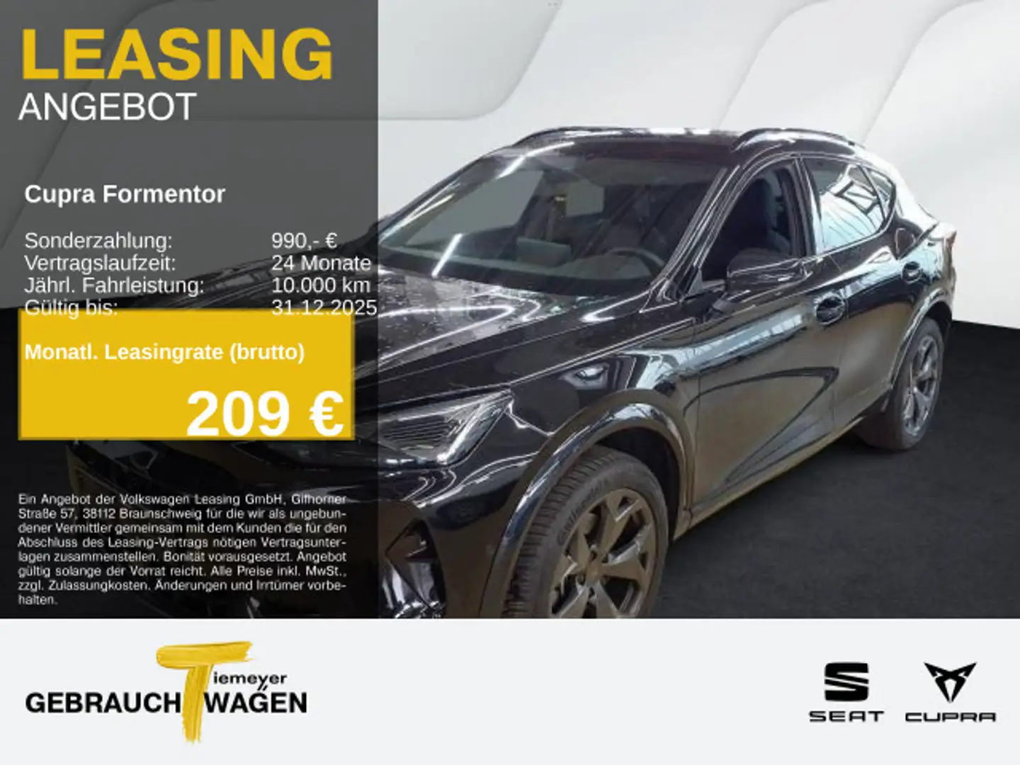 CUPRA Formentor 2.0 TDI DSG SENNHEISER 360° eKLAPPE AL Schwarz - 1