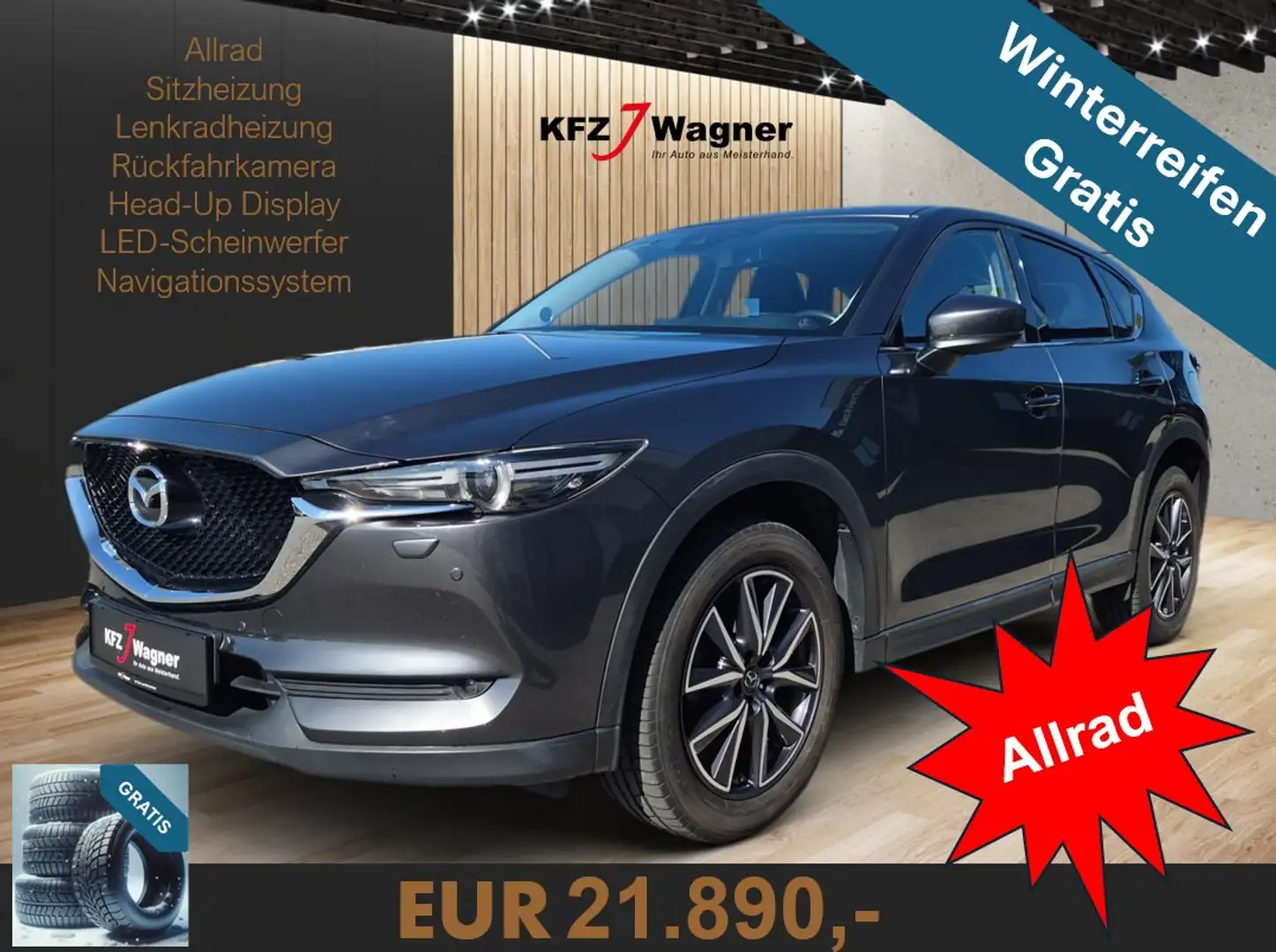 Mazda CX-5 CD150 AWD Revolution Grau - 1