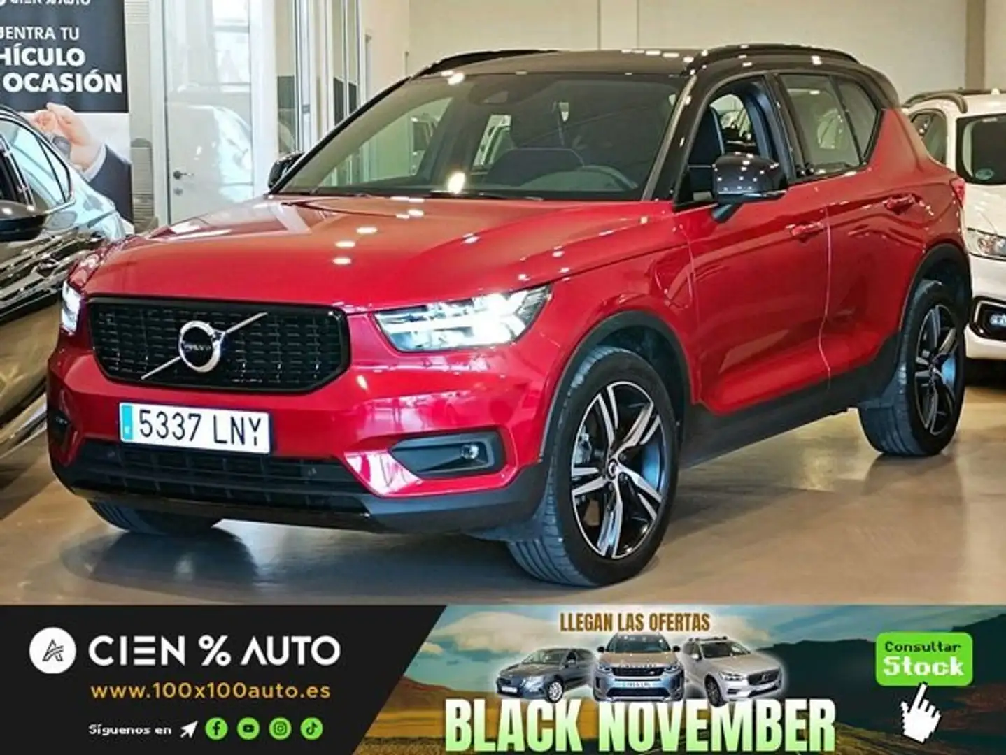 Volvo XC40 T4 Recharge R-Design Aut. Rouge - 1