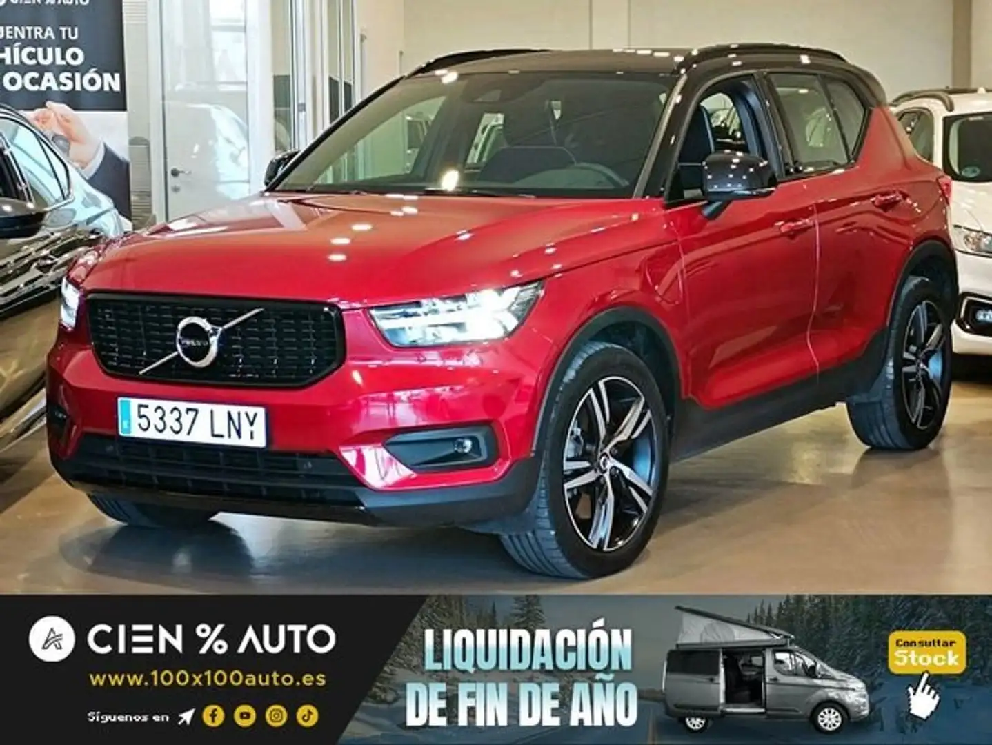 Volvo XC40 T4 Recharge R-Design Aut. Rojo - 1
