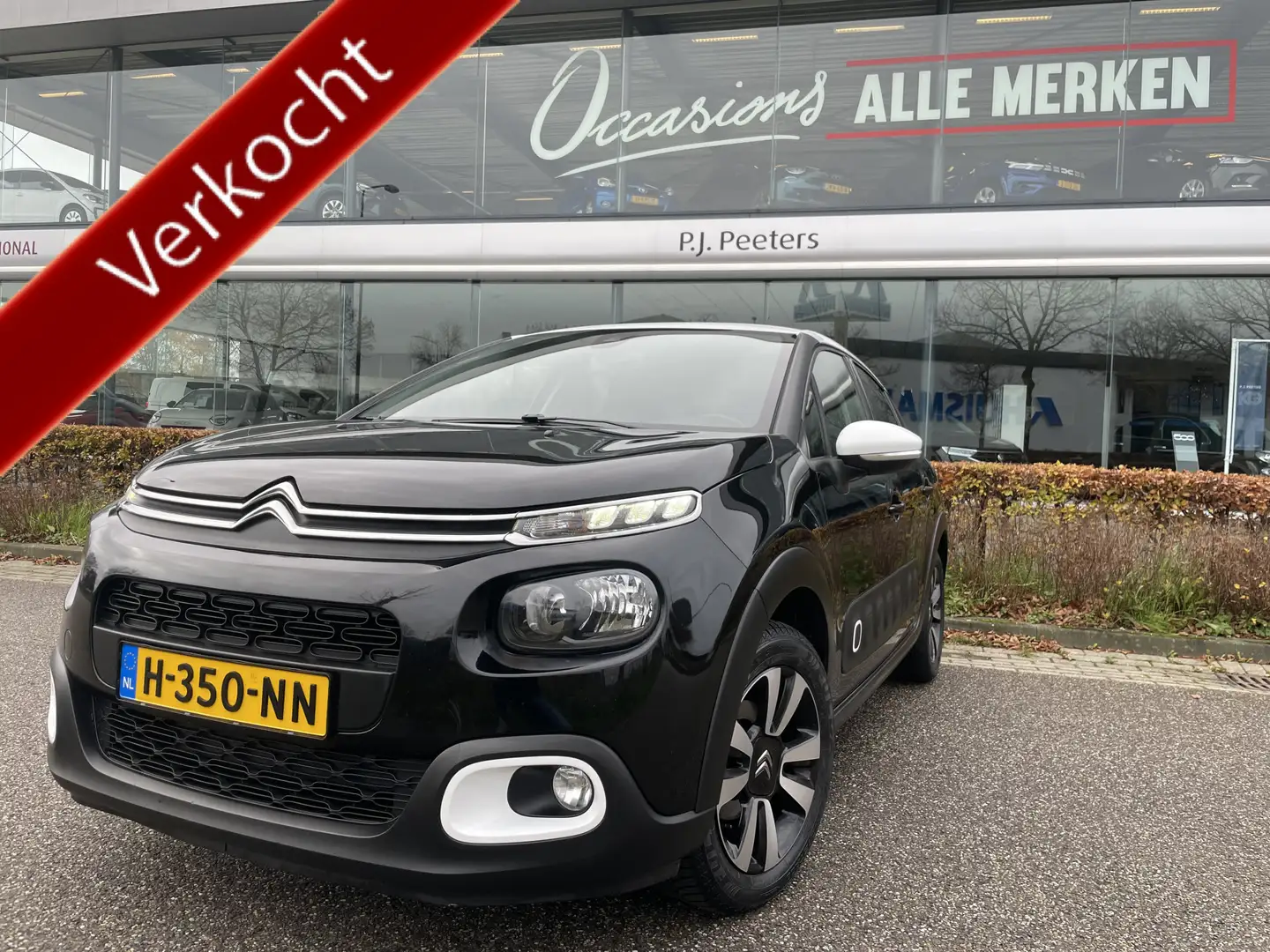 Citroen C3 1.2 PureTech S&S Feel Edition Airco - Cruise contr Noir - 1
