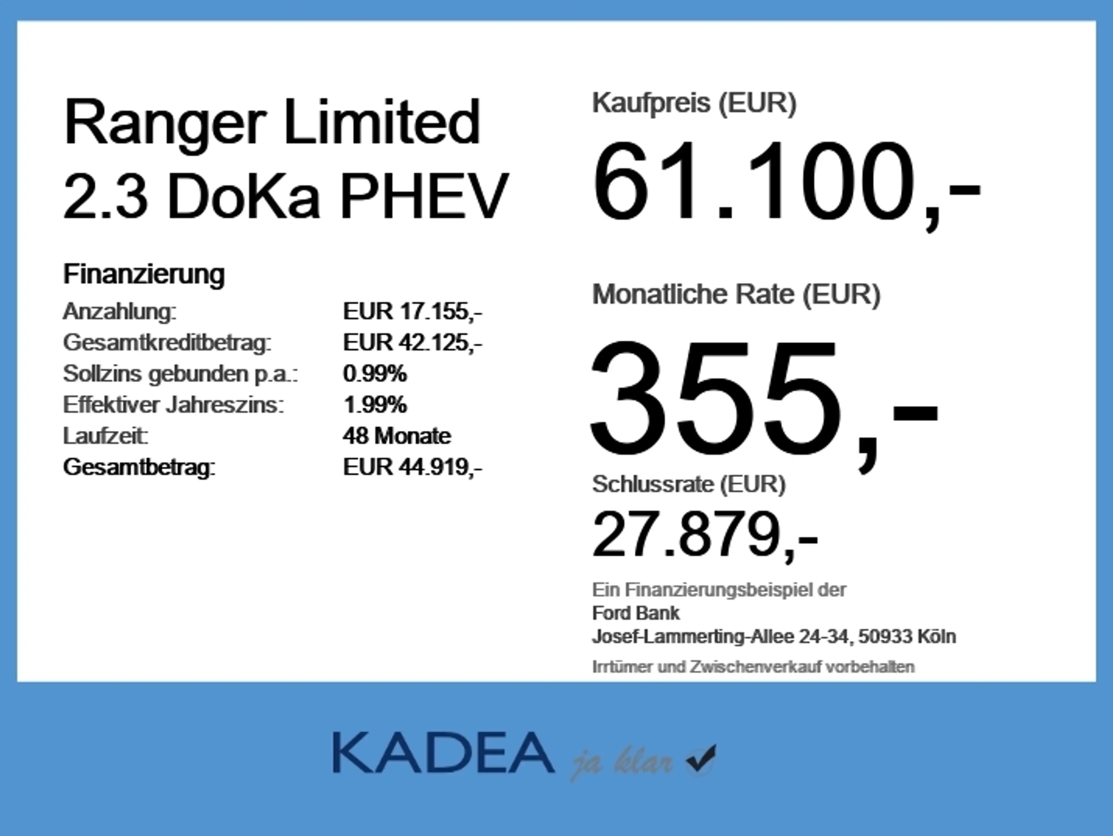 Ford Ranger Limited 2.3 DoKa PHEV BLUECRUISE*iACC*360* — photo 6