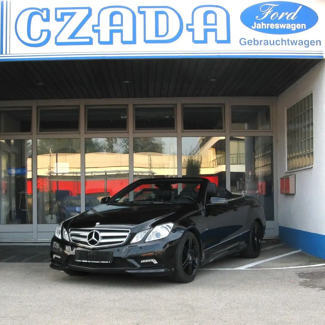 Mercedes-Benz E 350 CGI BlueEffi.*Cabrio*AMG Sportpaket*Salzfrei* Schwarz - 1