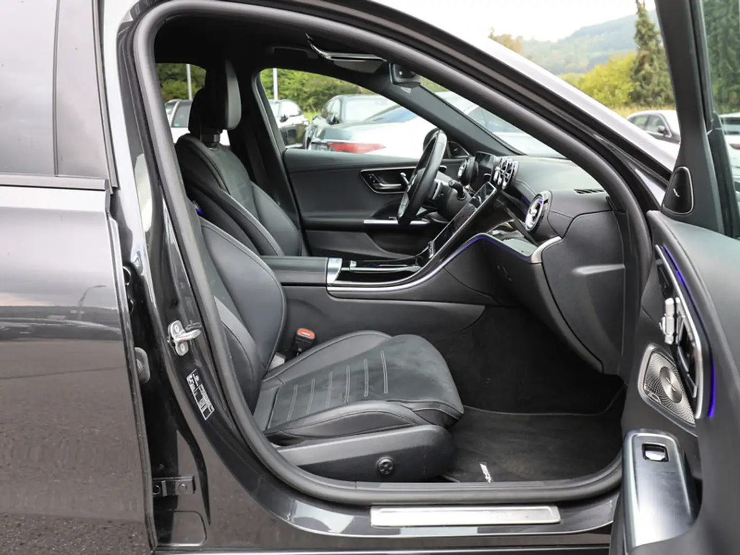 Mercedes-Benz C 180 AMG-Sport/LED/Cam/Burm/Night/Winter/19' Gris - 2